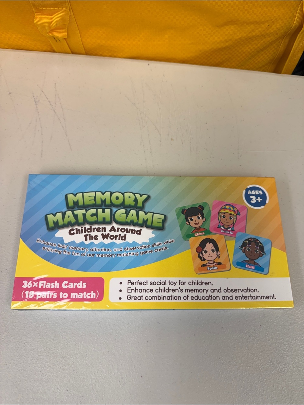 Memory Match Game for all ages 3+ Children All Around the World theme new